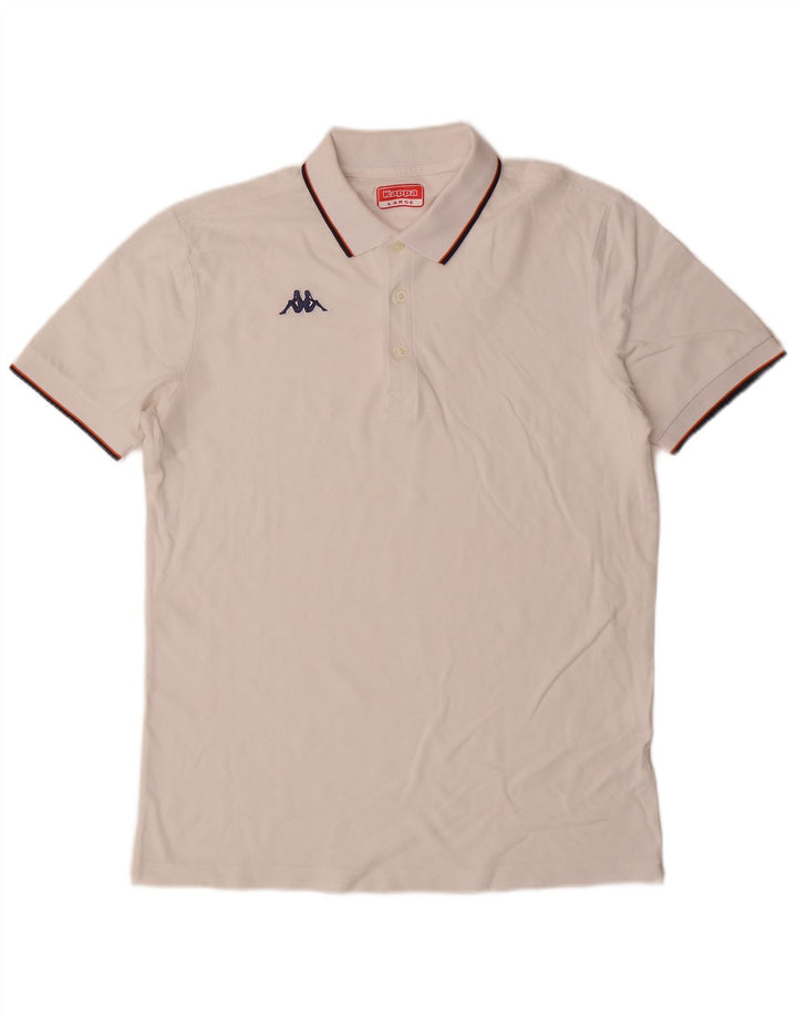 Kappa Mens Polo Shirt Large White