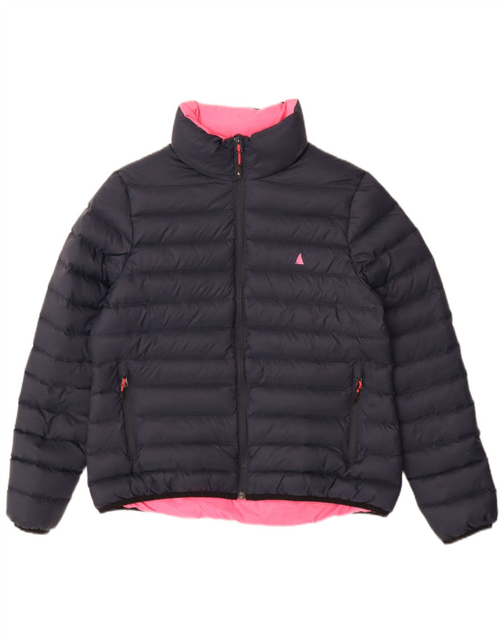 Musto Womens Padded Jacket UK 14 Large Navy Blue Polyamide