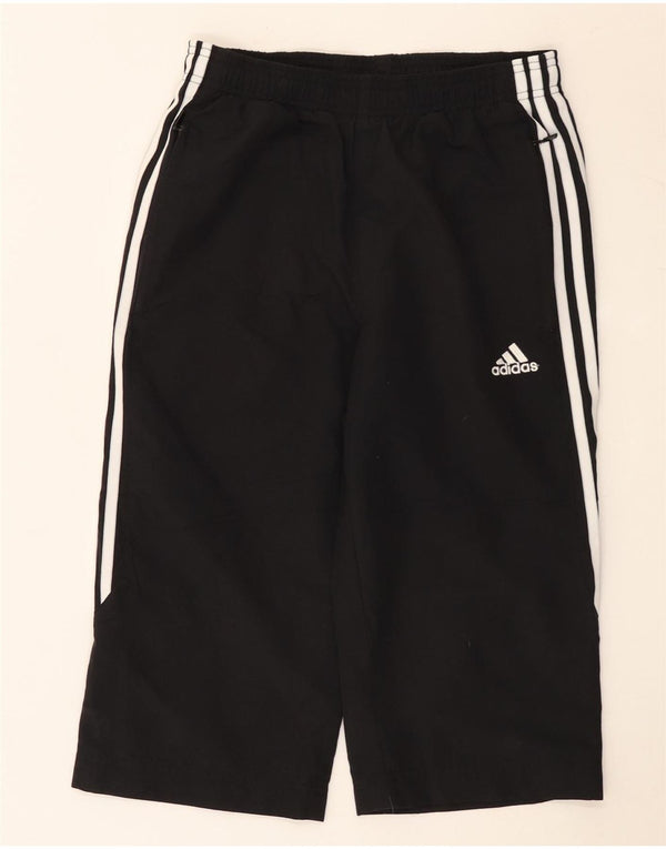 Adidas Mens Capri Tracksuit Trousers Small Black Polyester