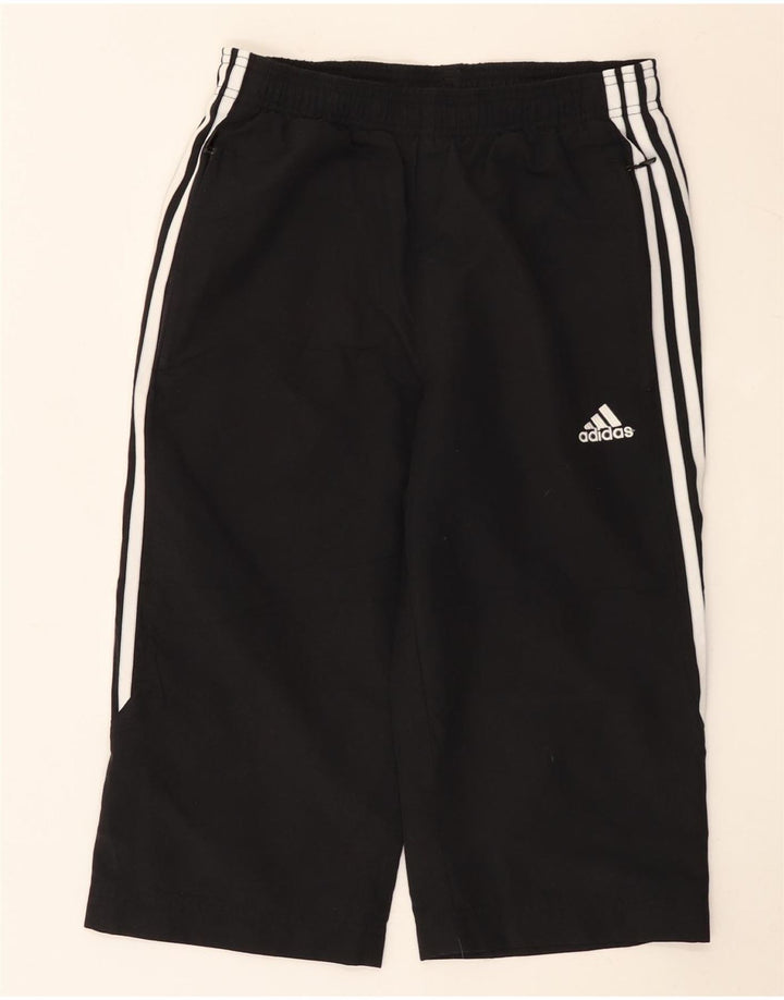 Adidas Mens Capri Tracksuit Trousers Small Black Polyester