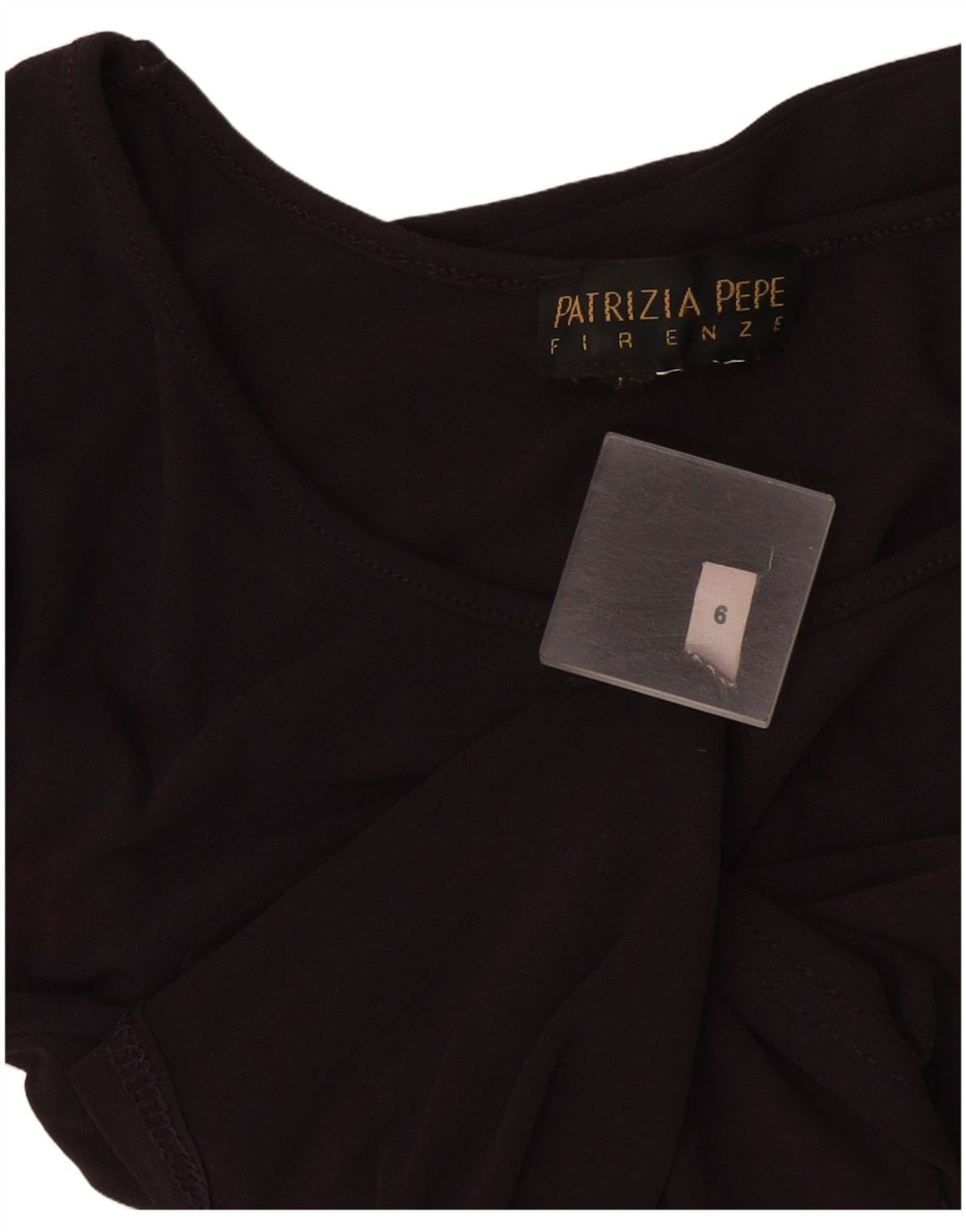 Patrizia Pepe Womens Top Long Sleeve US 6 Medium Burgundy