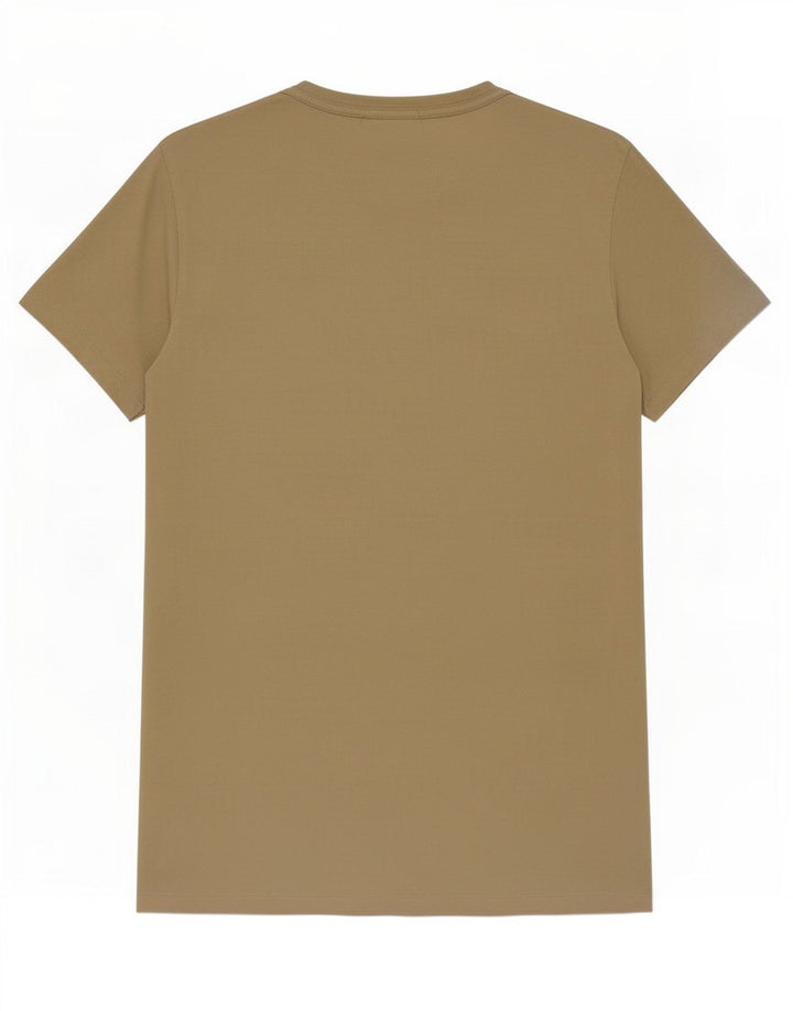 All Saints Mens T-Shirt Top Small Beige Cotton