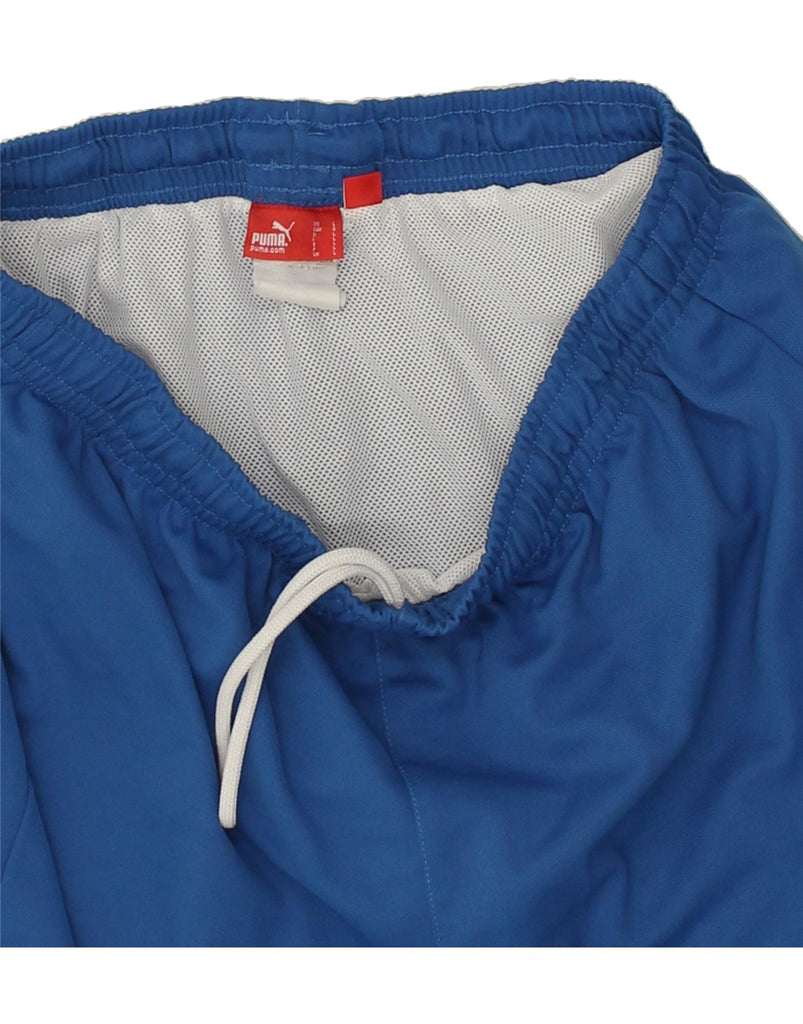 PUMA Mens Sport Shorts Large Blue | Vintage Puma | Thrift | Second-Hand Puma | Used Clothing | Messina Hembry 