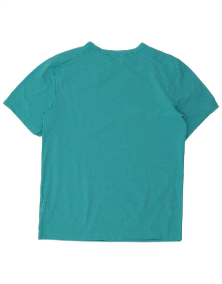 Nike Mens Dri Fit T-Shirt Top Medium Turquoise Polyester