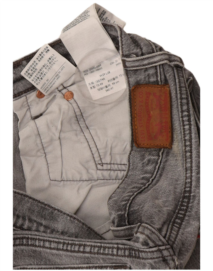 Levi's Womens Slim Jeans W29 L28 Grey Cotton