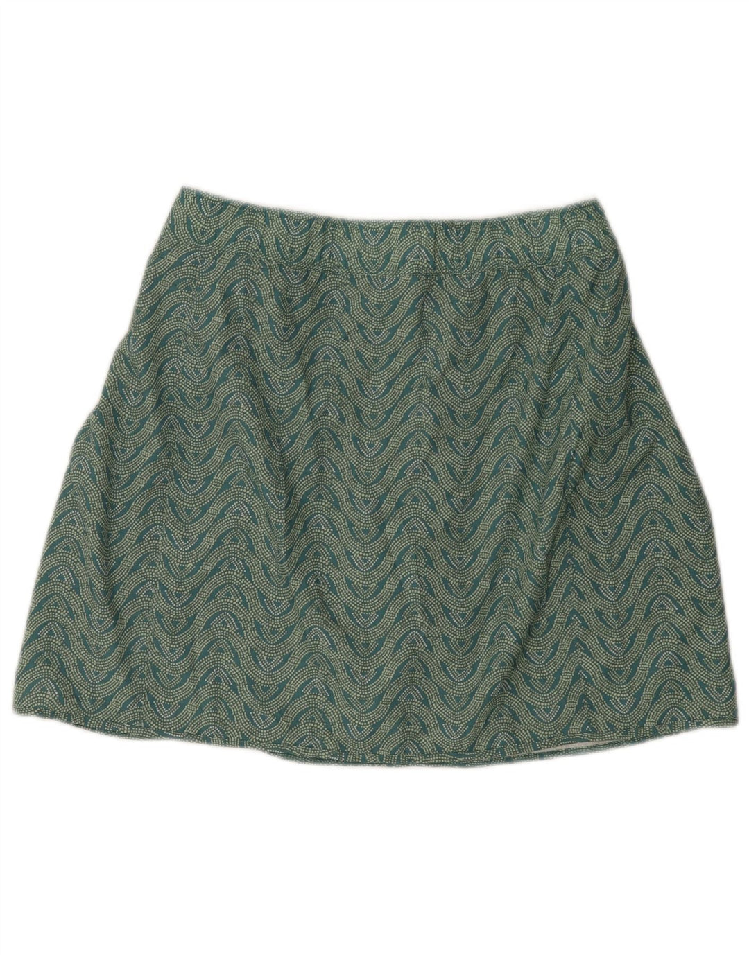 Patagonia Womens Skort UK 18 XL Green Chevron Polyester