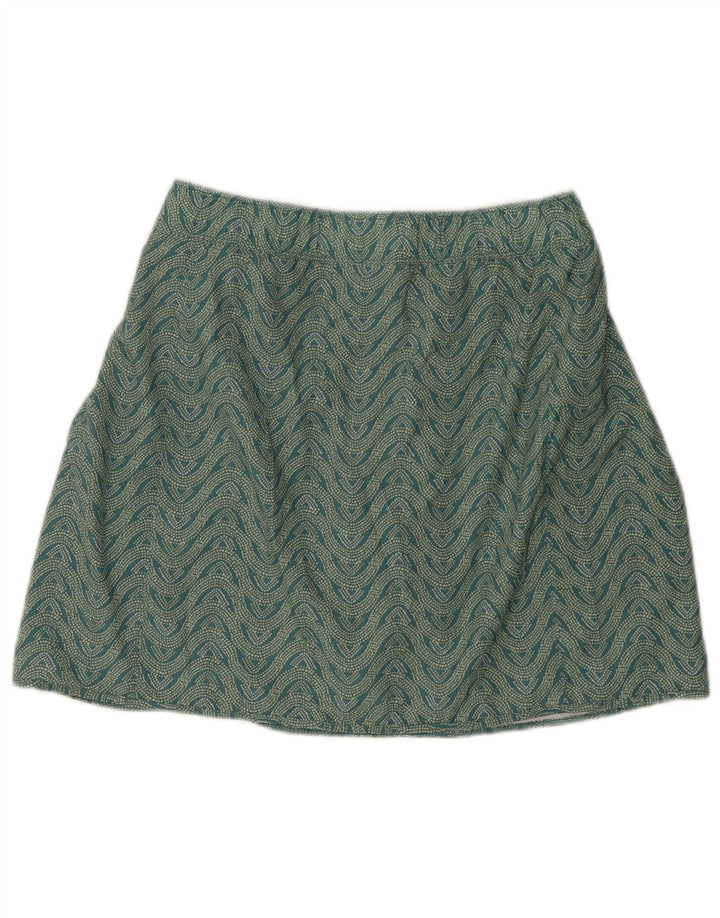 Patagonia Womens Skort UK 18 XL Green Chevron Polyester
