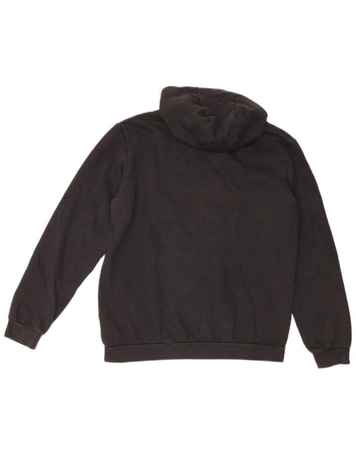 Adidas Mens Hoodie Jumper Medium Black Cotton
