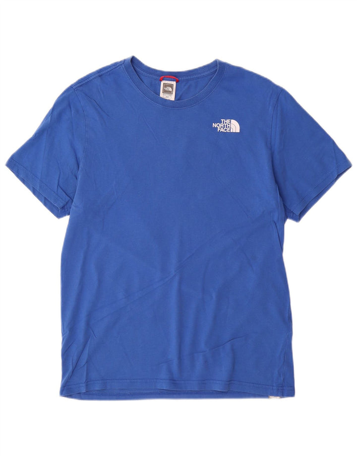 The North Face Mens Graphic T-Shirt Top Medium Blue Cotton