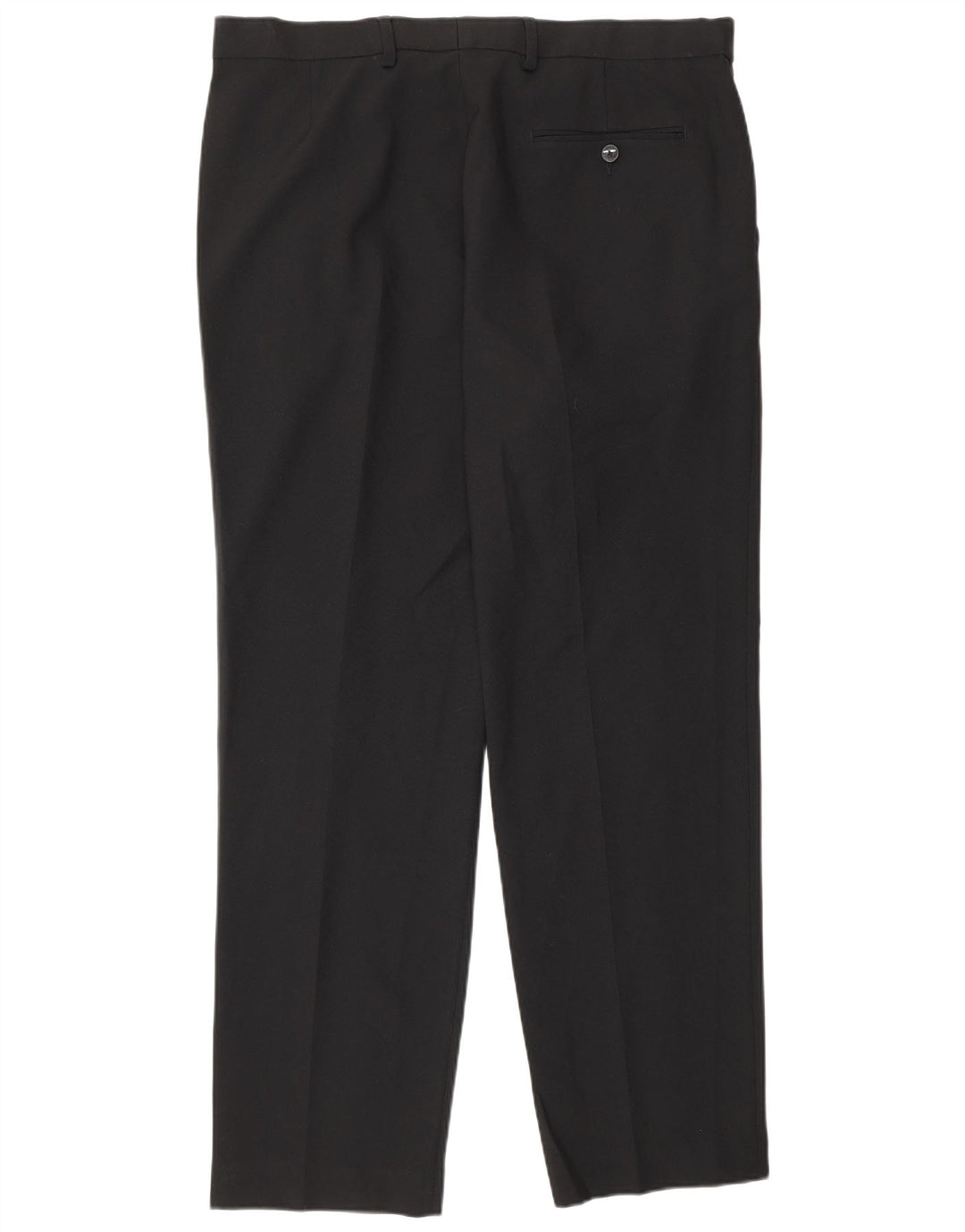 Marks & Spencer Mens Regular Fit Straight Suit Trousers W36 L31 Black