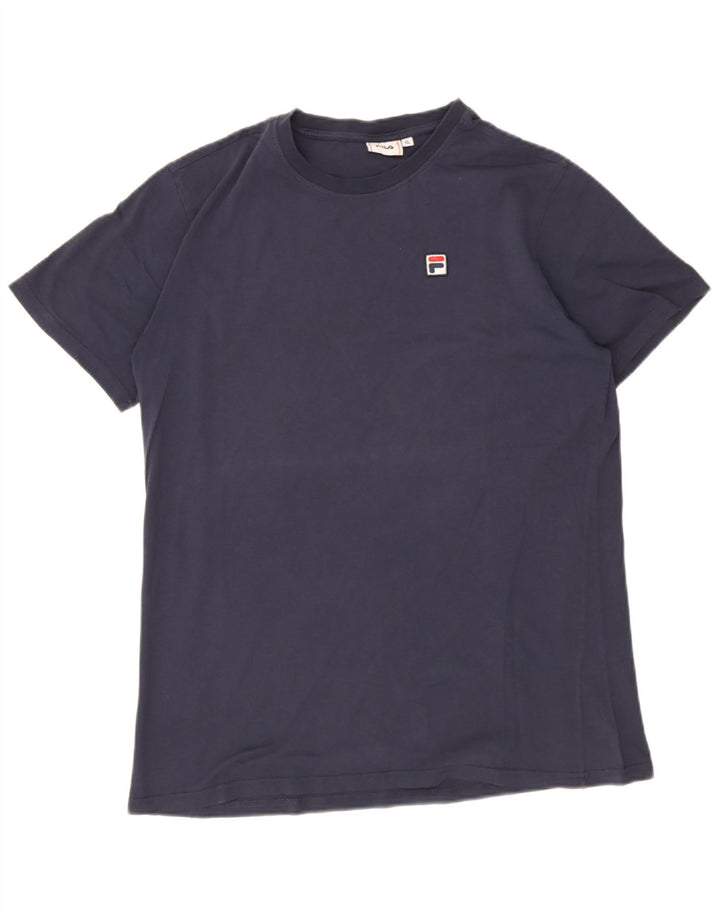 Fila Mens T-Shirt Top XL Navy Blue