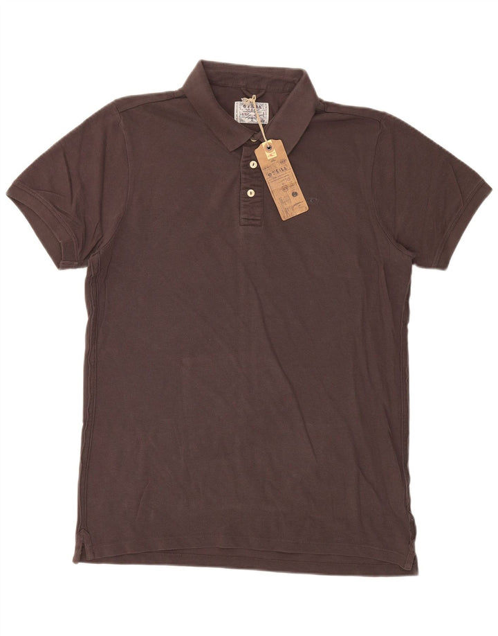 O'Neill Mens Polo Shirt XL Brown Cotton