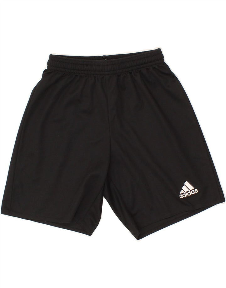 ADIDAS Boys Climalite Sport Shorts 9-10 Years  Black Polyester Vintage Adidas and Second-Hand Adidas from Messina Hembry 
