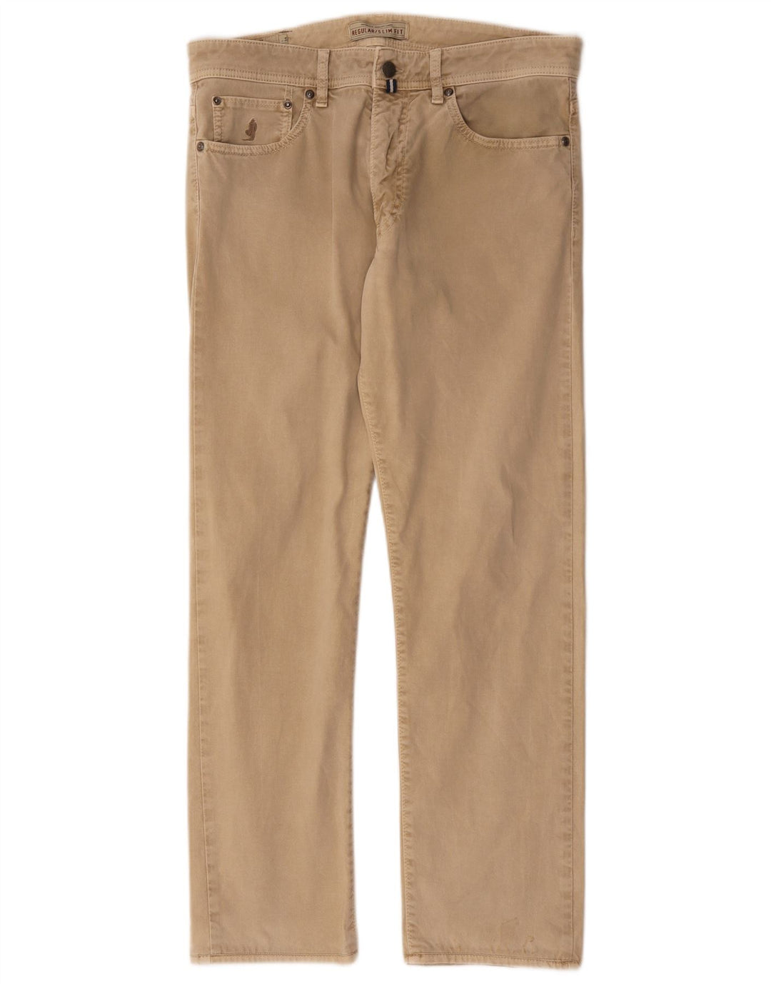 Marlboro Classics Mens Straight Casual Trousers W32 L28 Beige