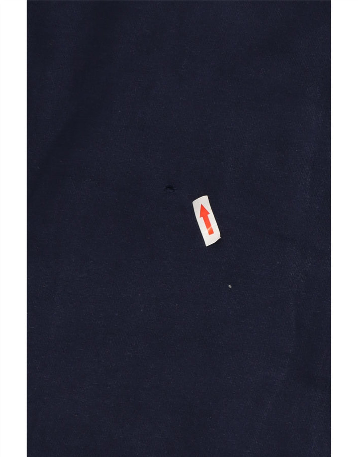 Kappa Mens Tracksuit Top Jacket Large Navy Blue Cotton