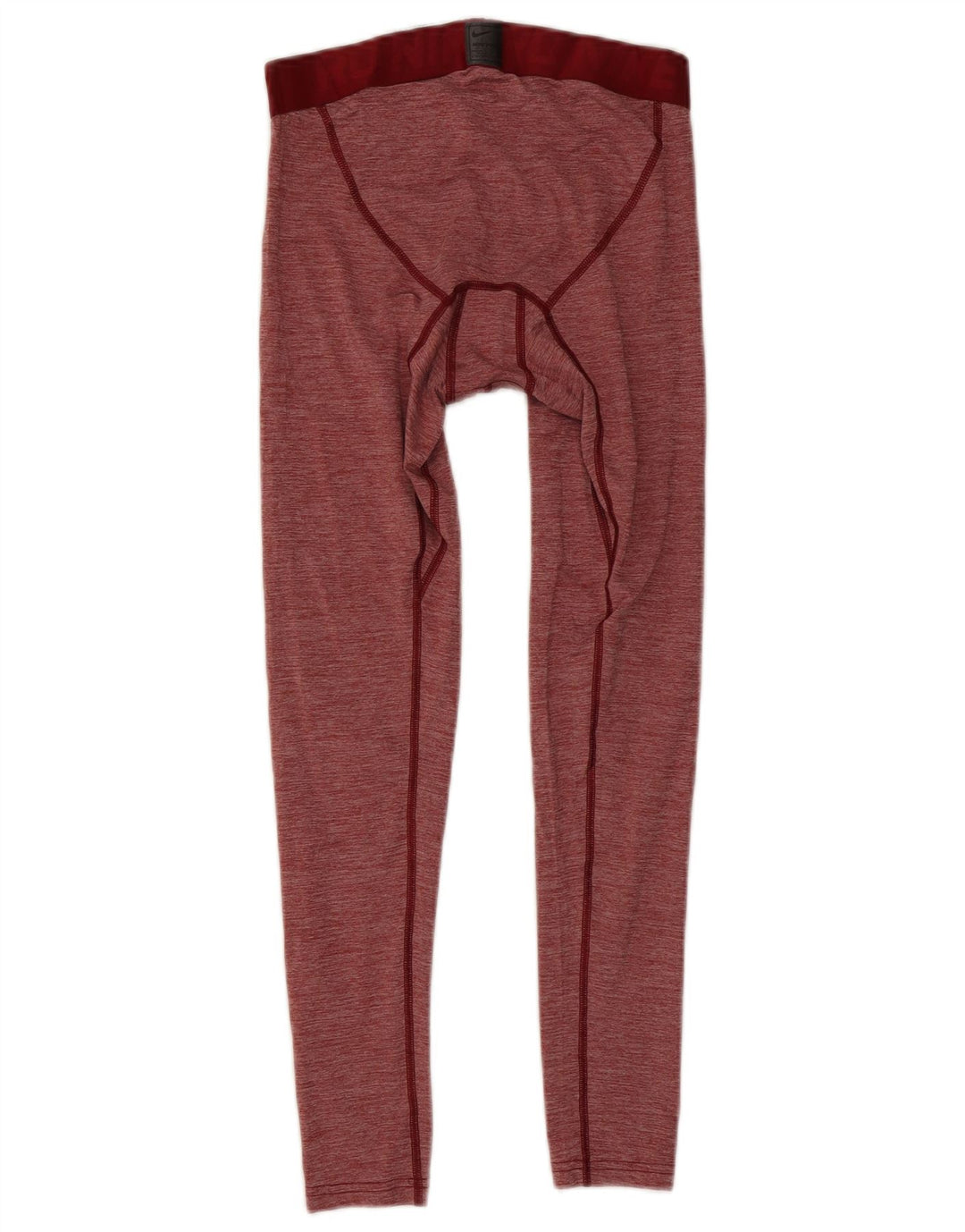Nike Mens Dri Fit Crop Leggings Medium  Red Flecked Polyester