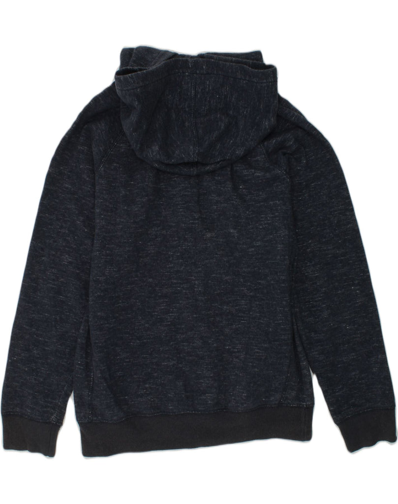 BILLABONG Boys Zip Hoodie Sweater 11-12 Years Navy Blue Flecked Cotton | Vintage Billabong | Thrift | Second-Hand Billabong | Used Clothing | Messina Hembry 