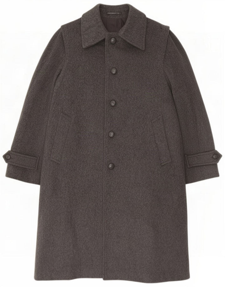 Vintage Mens Overcoat UK 38 Medium Grey Wool