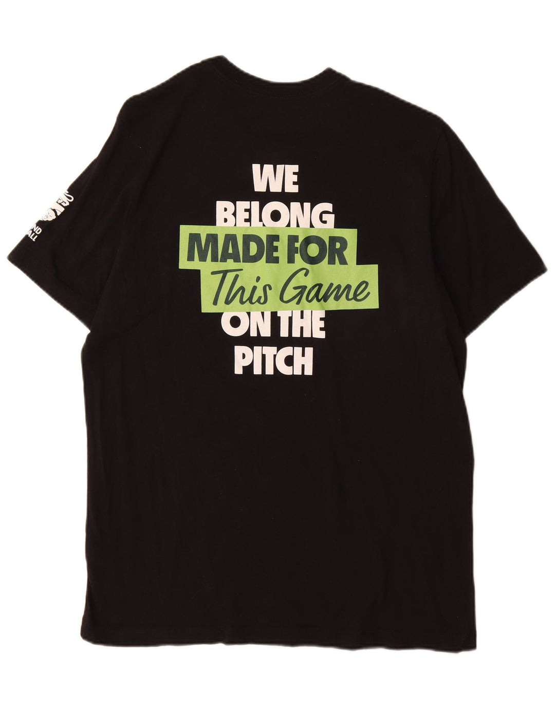 Nike Mens Graphic T-Shirt Top Large Black Cotton