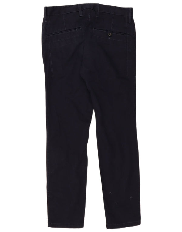G-STAR Mens Slim Chino Trousers W34 L32 Navy Blue Cotton