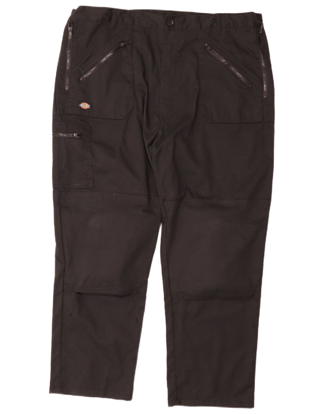 Dickies Mens Straight Cargo Trousers W44 L29 Black Polyester