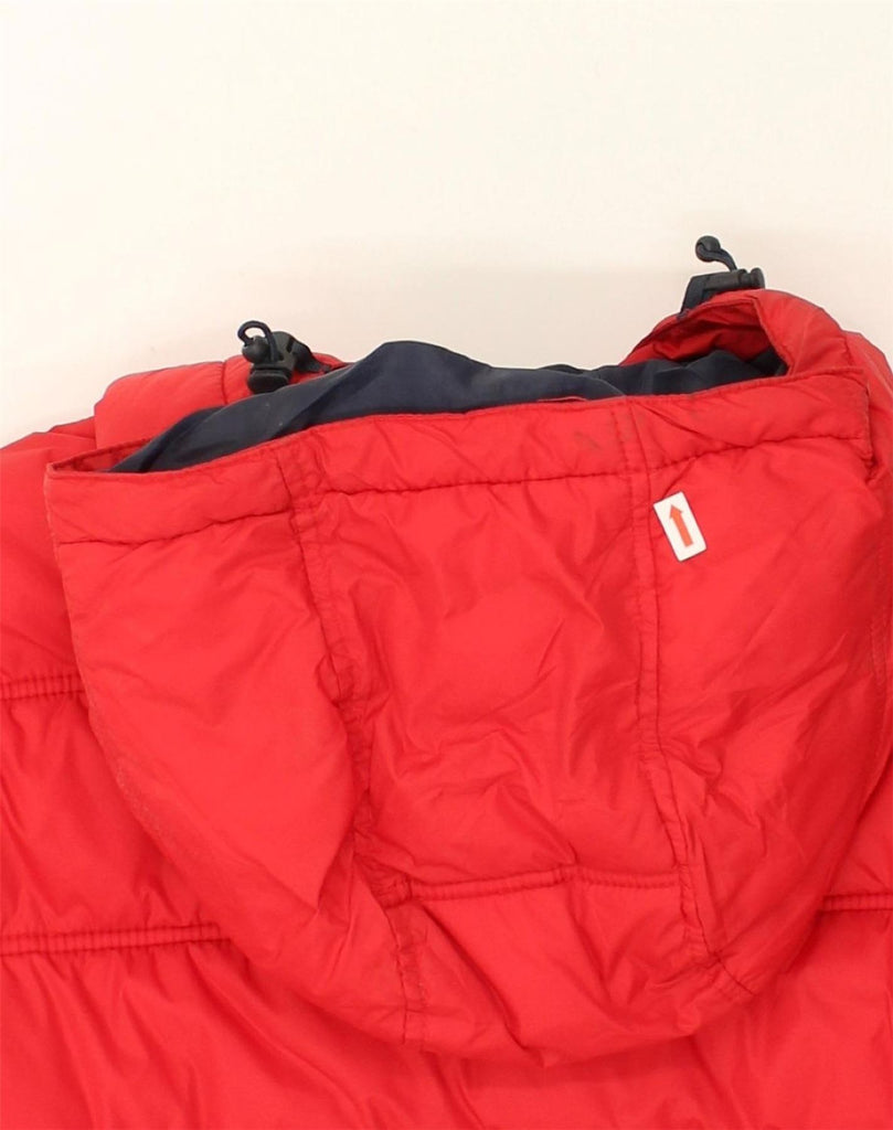 JACK & JONES Mens Hooded Padded Jacket UK 38 Medium Red Polyester | Vintage Jack & Jones | Thrift | Second-Hand Jack & Jones | Used Clothing | Messina Hembry 