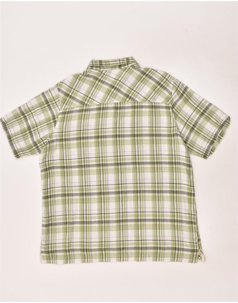 WEIRD FISH Mens Short Sleeve Shirt XL Green Check Cotton | Vintage Weird Fish | Thrift | Second-Hand Weird Fish | Used Clothing | Messina Hembry 