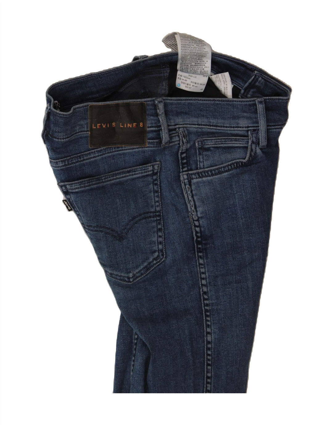 LEVI'S Womens Skinny Jeans W25 L32 Blue Cotton Vintage Levi's and Second-Hand Levi's from Messina Hembry 