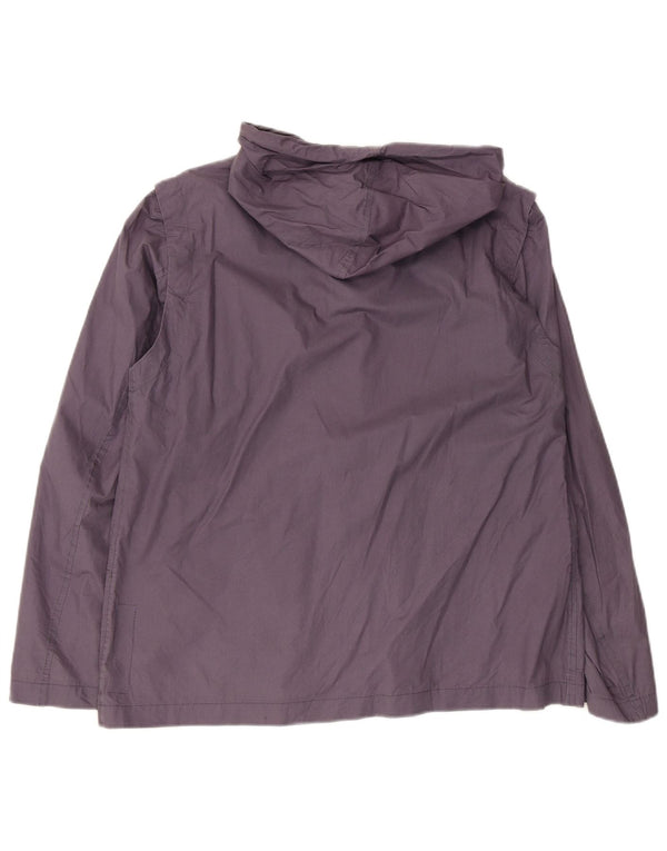 Gas Womens Hooded Windbreaker Jacket UK 14 Medium Grey