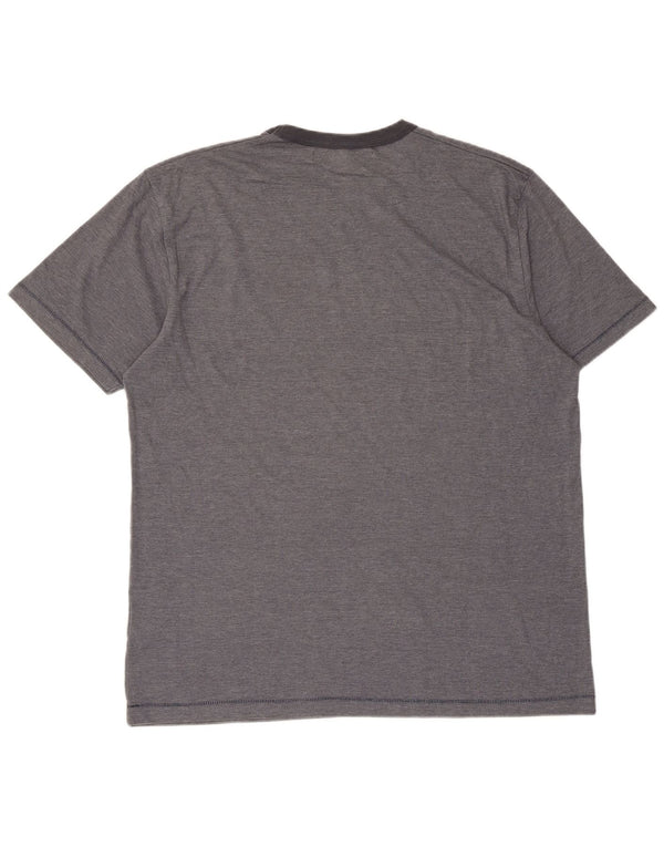 French Connection Mens Graphic T-Shirt Top XL Grey Polyester