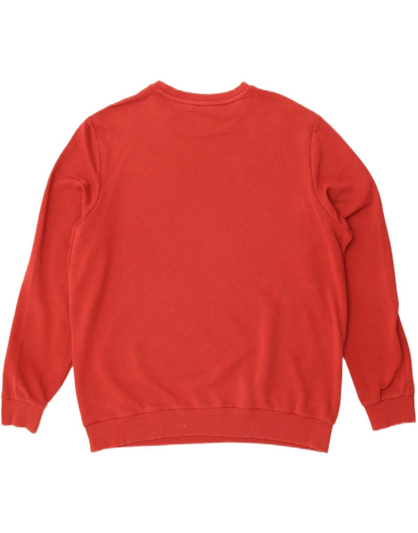 Puma Mens Sweatshirt Jumper XL Maroon Cotton