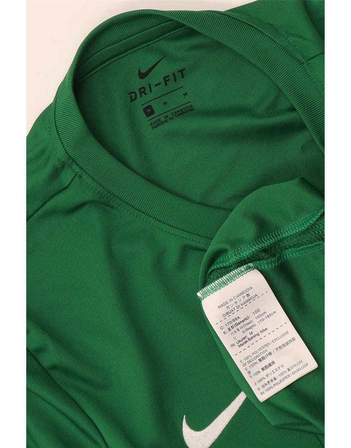 Nike Mens Dri Fit Graphic T-Shirt Top Medium Green Polyester