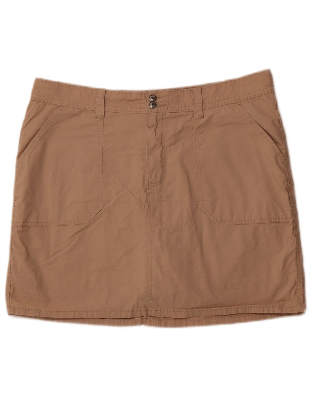 LEE Womens Mini Skort US 16 2XL Brown Cotton