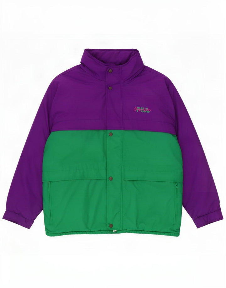 Fila Mens Ski Jacket UK 42 XL Purple Colourblock Polyester