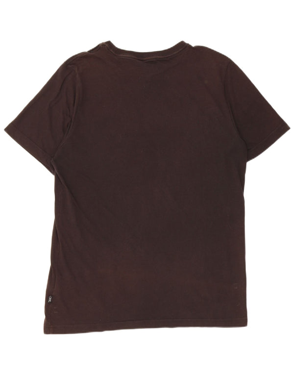 Puma Mens Graphic T-Shirt Top Medium Black Cotton