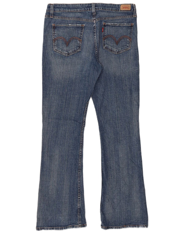 Levi's Womens 518 Super Low Bootcut Jeans US 13 XL W34 L31 Blue Cotton