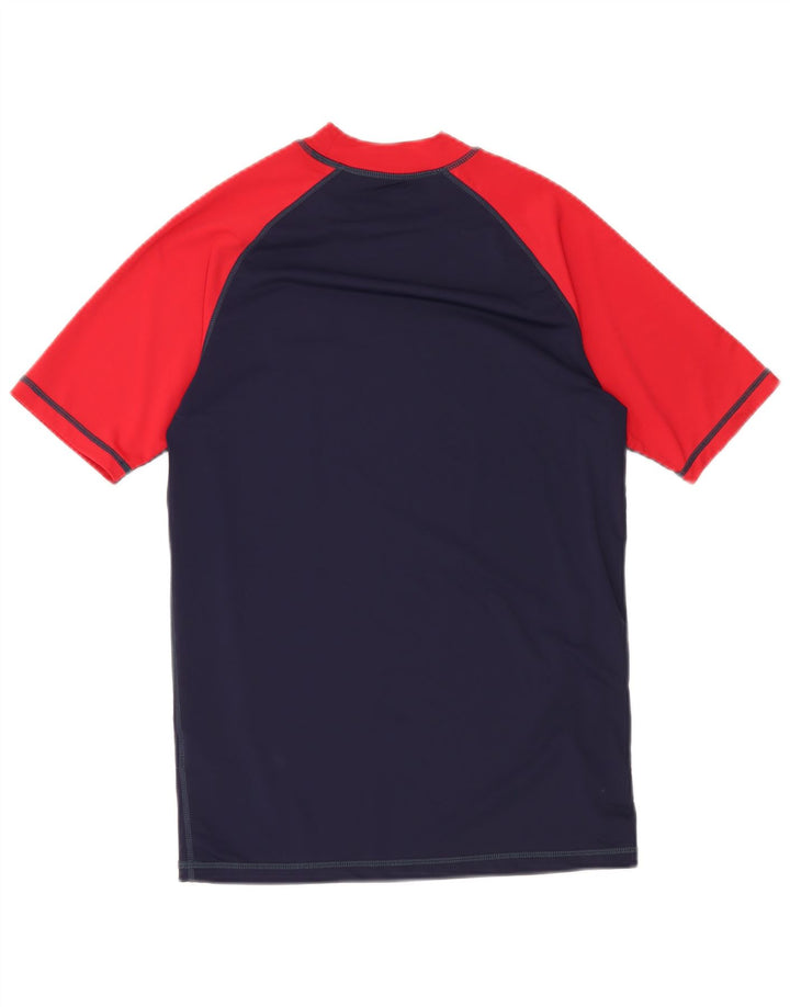 Mountain Warehouse Mens T-Shirt Top Small Navy Blue Colourblock Nylon