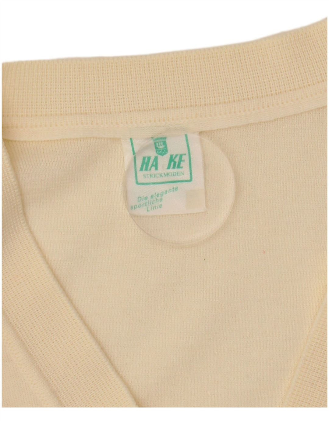 VINTAGE Womens Cardigan Sweater UK 12 Medium Beige