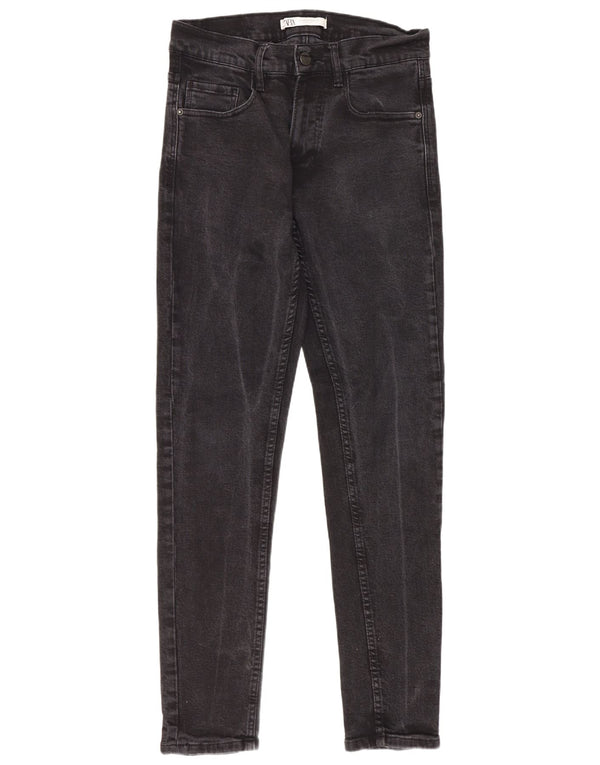 Zara Mens Skinny Jeans EU 38 Small W30 L31 Black Cotton