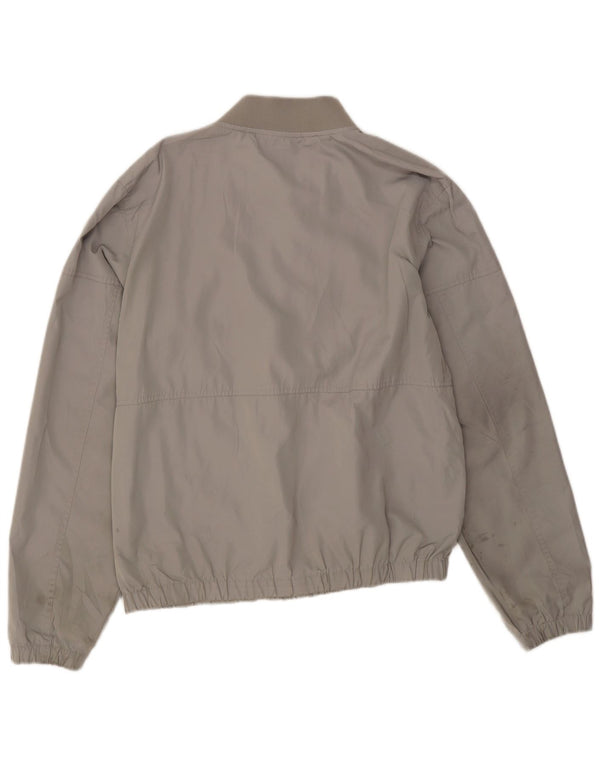 Marks & Spencer Mens Bomber Jacket UK 40 Large Grey Polyester