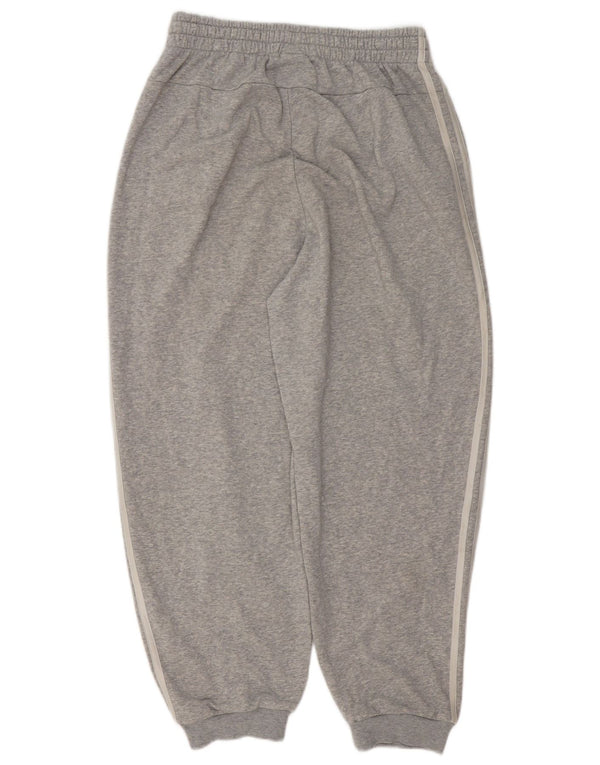 Adidas Womens Tracksuit Trousers Joggers UK 12/14 Medium Grey Flecked