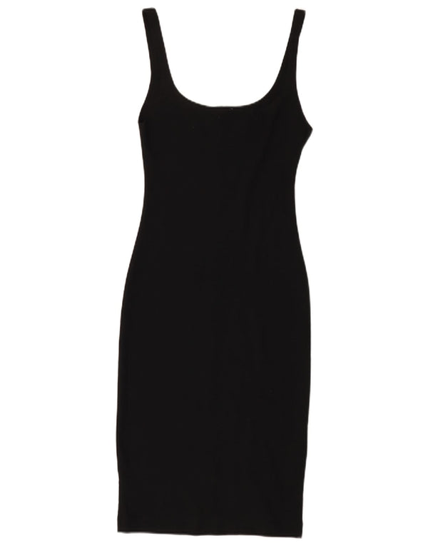 Zara Womens Sleeveless Bodycon Dress UK 8 Small Black