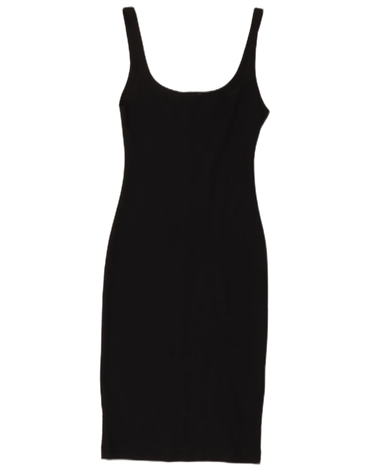 Zara Womens Sleeveless Bodycon Dress UK 8 Small Black