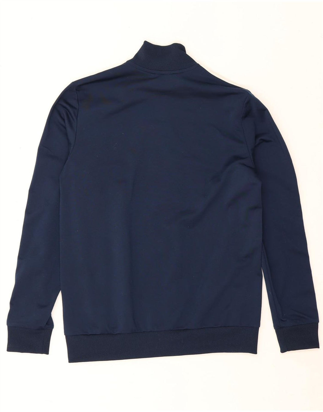Adidas Boys Tracksuit Top Jacket 13-14 Years Navy Blue Colourblock