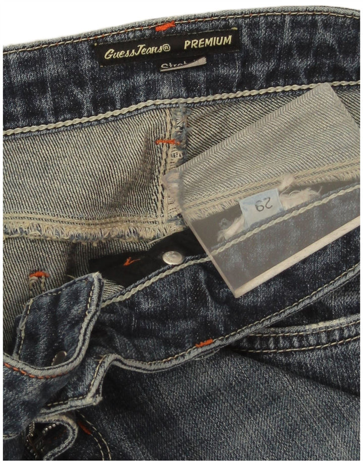 GUESS Womens Straight Jeans W29 L27 Blue
