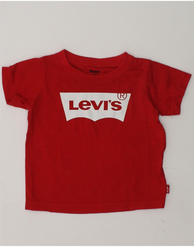 LEVI'S Baby Boys Graphic T-Shirt Top 9-12 Months Red Cotton | Vintage Levi's | Thrift | Second-Hand Levi's | Used Clothing | Messina Hembry 