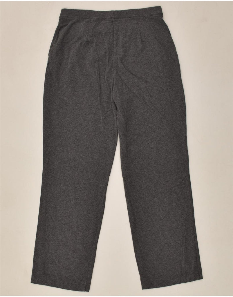 L.L.BEAN Womens Petite Tracksuit Trousers UK 12 Medium Grey Cotton | Vintage L.L.Bean | Thrift | Second-Hand L.L.Bean | Used Clothing | Messina Hembry 