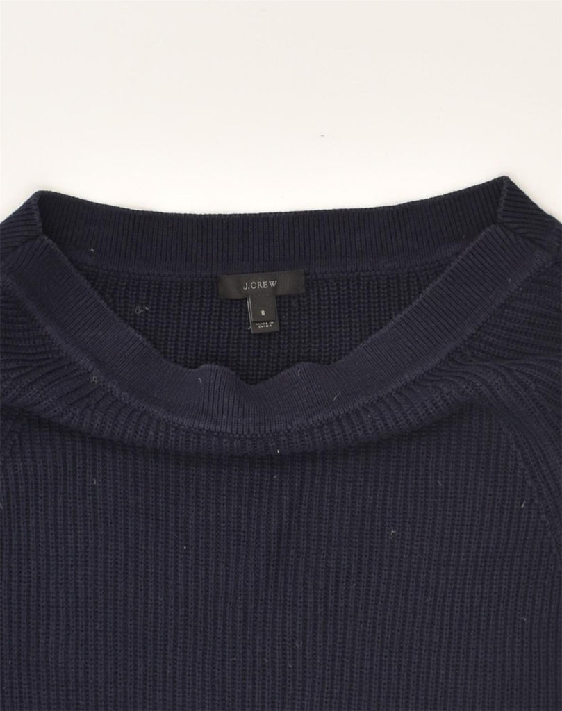 J. CREW Womens Boat Neck Jumper Sweater UK 8 Small Navy Blue | Vintage J. Crew | Thrift | Second-Hand J. Crew | Used Clothing | Messina Hembry 