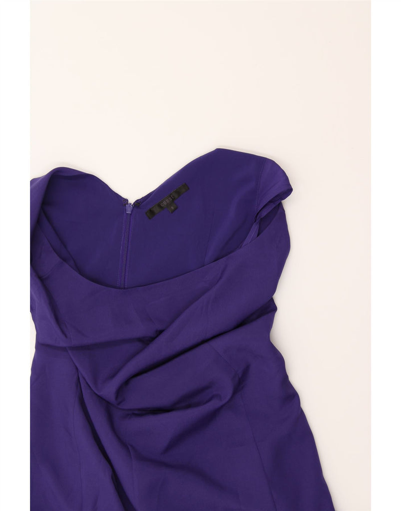 COAST Womens Ruffle Sheath Dress UK 8 Small Purple Polyester Vintage Coast and Second-Hand Coast from Messina Hembry 