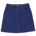 Topshop Womens Mini Denim Skirt UK 8 Small W26 Blue Polyester
